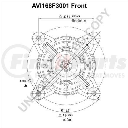 AVI168F3001 by LEECE NEVILLE - ALTERNATOR 24V 150A