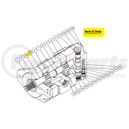 947-01105 by PERMCO - 124 THRUST PLAT