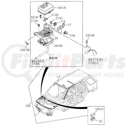 8-94468-664-0 by HONDA - FUSE UNIT 60A