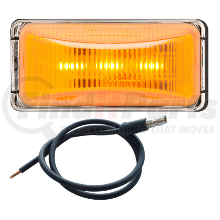 MCL91AB by OPTRONICS - Kit: PC rated yellow marker/clearance light w/chrome base & pigtail