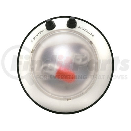 69000300B by OPTRONICS - Dual red/white bulb water resistant 5.75" round dome light (OBSOLETE)