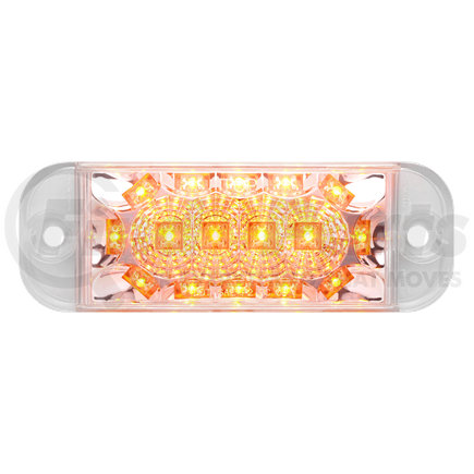 MCL48CAB by OPTRONICS - Clear lens yellow side marker light with supplemental turn function