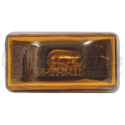 MC95APG by OPTRONICS - Yellow stud mount marker/clearance light with stainless steel base