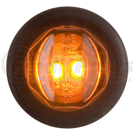 MCL11AKPVG by OPTRONICS - Yellow 3/4" PC rated marker/clearance light with sealed grommet