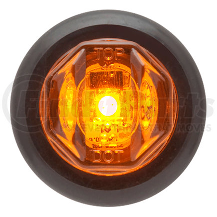 MCL12AKB by OPTRONICS - Yellow 3/4" P2 rated marker/clearance light with A11GB grommet