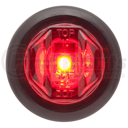 MCL12RKB by OPTRONICS - Red 3/4" P2 rated marker/clearance light with A11GB grommet