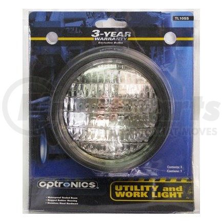 TL10SS by OPTRONICS - Retail pack: 55-watt halogen post mount light with rubber housing