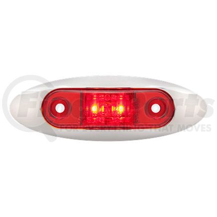 MCL15RKPG by OPTRONICS - Kit: Red marker/clearance light with chrome trim ring