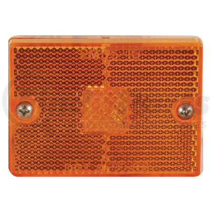 MC37AB by OPTRONICS - Yellow stud mount marker/clearance light with reflex