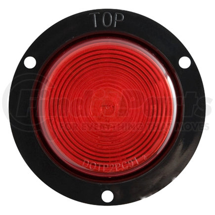 MC56RB by OPTRONICS - 2.5" red recess flange mount marker/clearance light