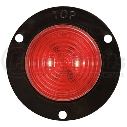 MCL527RFB by OPTRONICS - Red 2.5" recess flange mount marker/clearance light