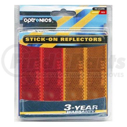 RE15ARK by OPTRONICS - Retail kit: (2) each RE15AB and RE15RB reflectors