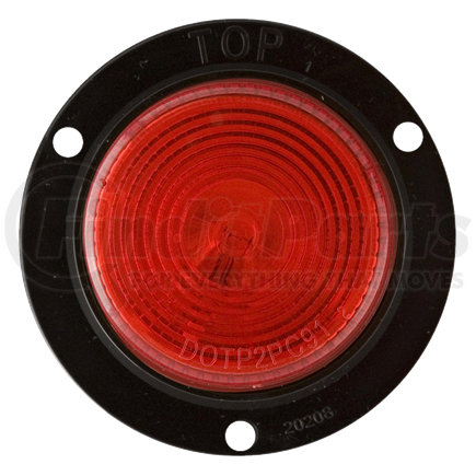 MC54RB by OPTRONICS - 2" red surface flange mount marker/clearance light