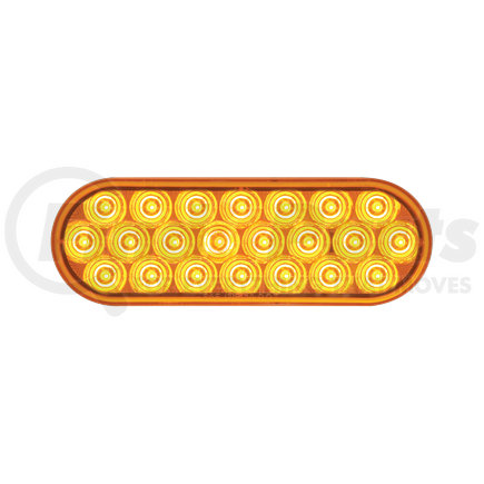 SLL72AB1 by OPTRONICS - Yellow 6" oval warning lamp