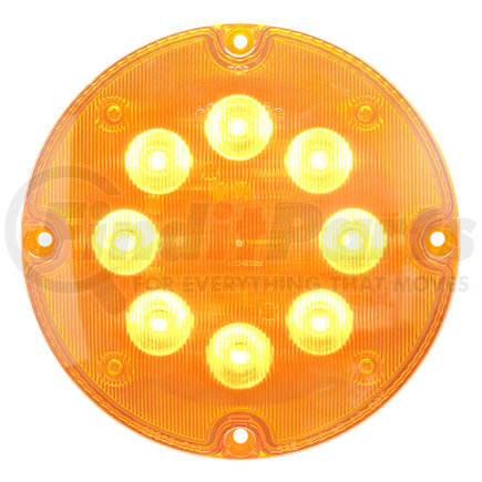 SLL93AB by OPTRONICS - Yellow 7" round warning lamp