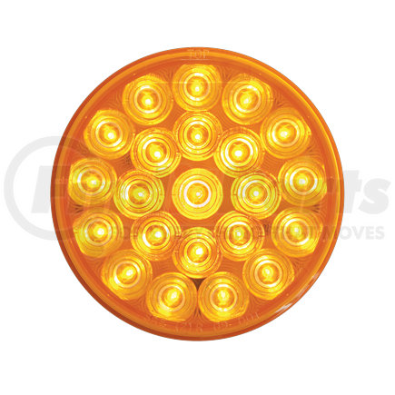 SLL43AB1 by OPTRONICS - Yellow 4" round warning lamp