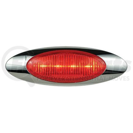 212337 by OPTRONICS - Kit: 4-LED red marker/clearance light with bezel