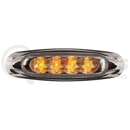 MCL19CAB by OPTRONICS - 4-LED clear lens yellow marker/clearance light