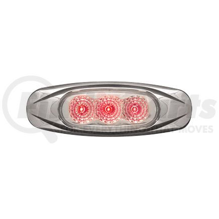 MCL17CRB by OPTRONICS - 3-LED clear lens red marker/clearance light