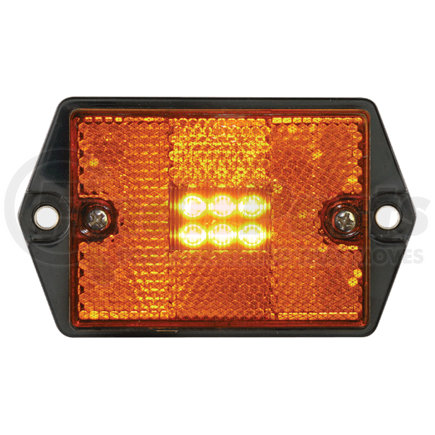 MCL35A32G by OPTRONICS - Yellow marker/clearance light with reflex