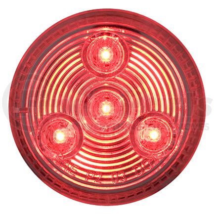 MCL55RCB by OPTRONICS - Clear lens red 2" marker/clearance light