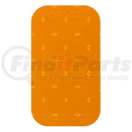 RT10A1B by OPTRONICS - Yellow 3.5" x 2" self-adhesive reflector