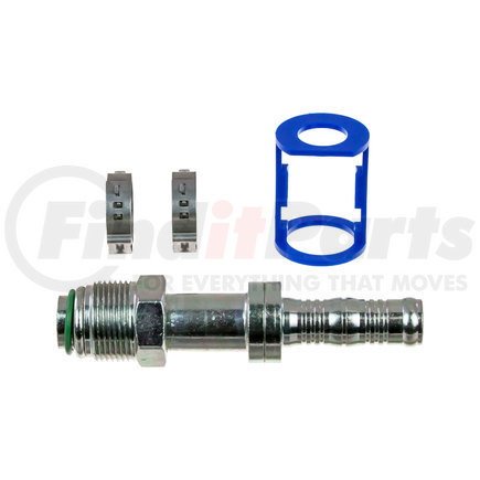 35-BN1403C by OMEGA ENVIRONMENTAL TECHNOLOGIES - A/C Refrigerant Hose Fitting - Straight #10 MOR x #10 Burgaclip with Clamp