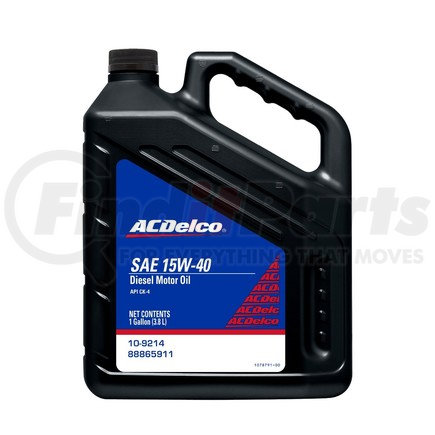 10-9214 by ACDELCO - 15W-40 Diesel Motor Oil - 1 gal