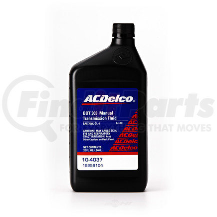 10-4037 by ACDELCO - 70W BOT 303 Modified Low Viscosity Manual Transmission Fluid - 1 qt