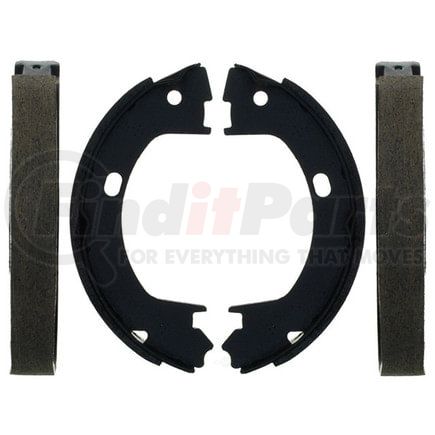 17643B by ACDELCO - Bonded Rear Drum In-Hat Parking Brake Shoe Set