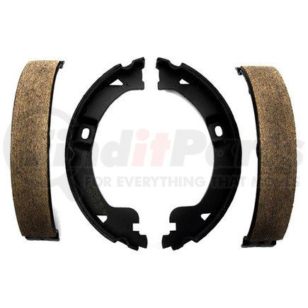 17761B by ACDELCO - Bonded Rear Drum In-Hat Parking Brake Shoe Set