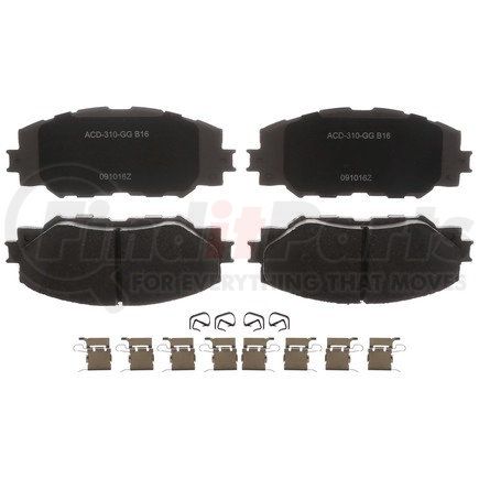 14D1210CHF1 by ACDELCO - Ceramic Front Disc Brake Pad
