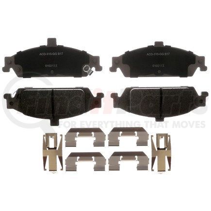 14D727CHF1 by ACDELCO - Ceramic Front Disc Brake Pad