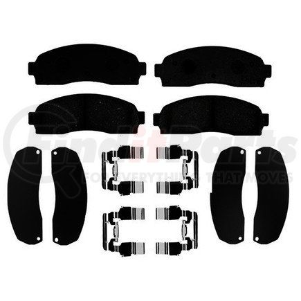 17D833CH by ACDELCO - Ceramic Front Disc Brake Pad Set