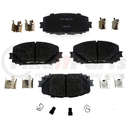 14D1628CH by ACDELCO - Ceramic Front Disc Brake Pad Set