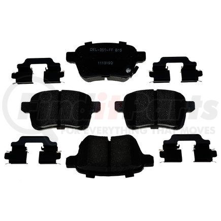 17D1722CH by ACDELCO - Gold™ Disc Brake Pad - Rear, Ceramic