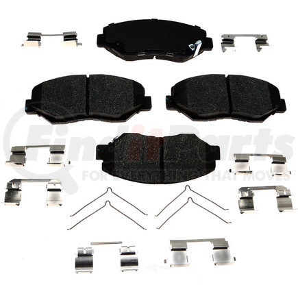 17D914CH by ACDELCO - Ceramic Front Disc Brake Pad Set