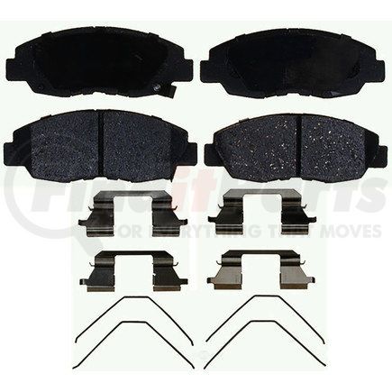 14D1578CH by ACDELCO - Ceramic Front Disc Brake Pad Set with Hardware
