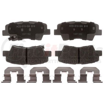 14D1313CHF1 by ACDELCO - Ceramic Rear Disc Brake Pad
