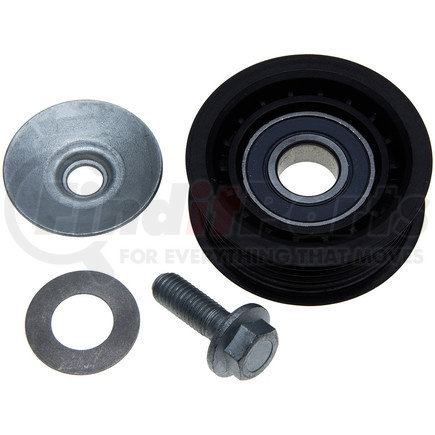 36079 by ACDELCO - Flanged Idler Pulley with Bolt, Dust Shield, and Washer