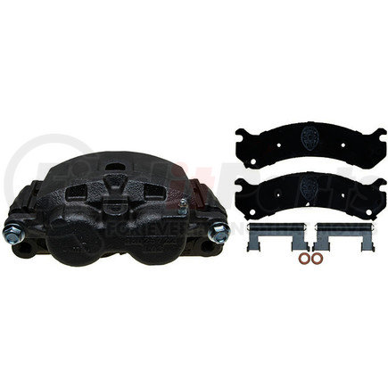 18R1381SV by ACDELCO - Front Disc Brake Caliper Assembly with Performance Fleet/Police Pads (Loaded)