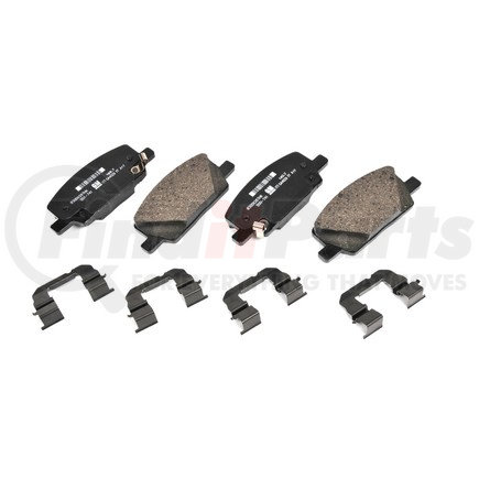 171-1205 by ACDELCO - Front Disc Brake Pad Kit with Brake Pads and Clips