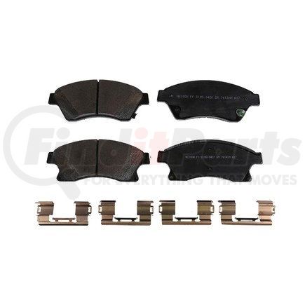 171-1216 by ACDELCO - Front Disc Brake Pad Kit with Brake Pads and Clips