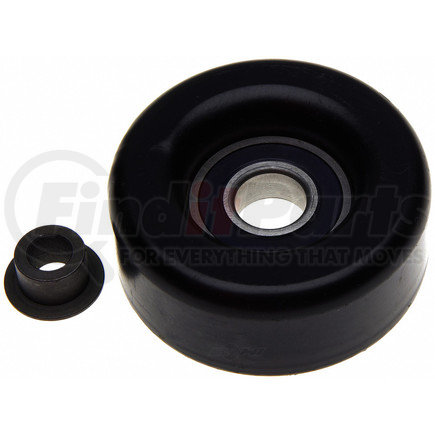 38043 by ACDELCO - A/C Idler Pulley - with 10 mm Bushing