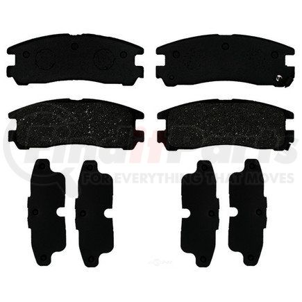 17D383 by ACDELCO - Organic Rear Disc Brake Pad Set