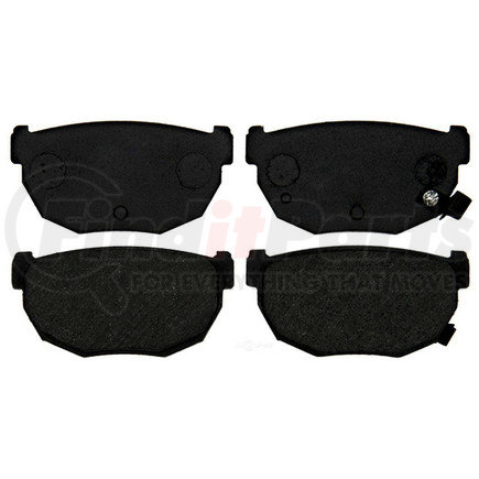 17D272 by ACDELCO - Organic Rear Disc Brake Pad Set