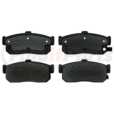 17D540 by ACDELCO - Organic Rear Disc Brake Pad Set