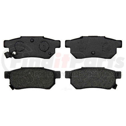 17D374 by ACDELCO - Organic Rear Disc Brake Pad Set