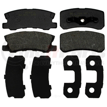 17D868 by ACDELCO - Organic Rear Disc Brake Pad Set