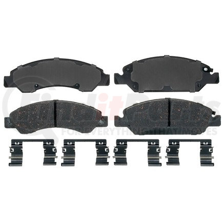 17D1367MHPVF1 by ACDELCO - Performance (Police) Semi Metallic Front Disc Brake Pad Set
